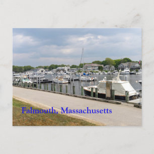Boote in Falmouth Massachusetts Postkarte
