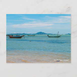 Boote in Koh Phangan Postkarte