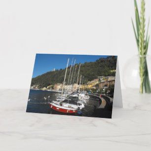 Boote in Maderno am Gardasee in Italien Feiertagskarte