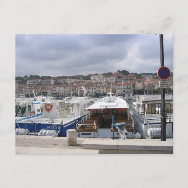 Boote in Marseille Postkarte (Vorderseite)