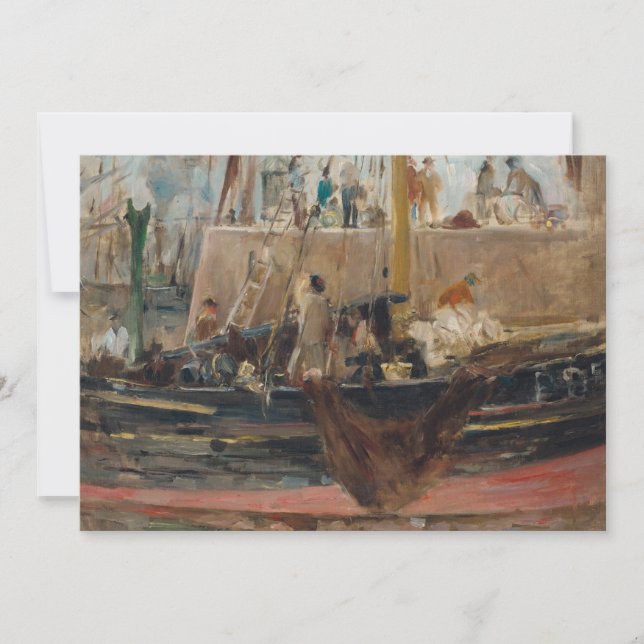 Boote in Quay | Berthe Morisot (Vorderseite)