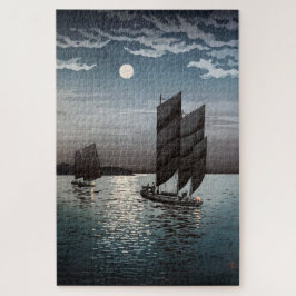 Boote in Shinagawa von Tsuchiya Koitsu Puzzle