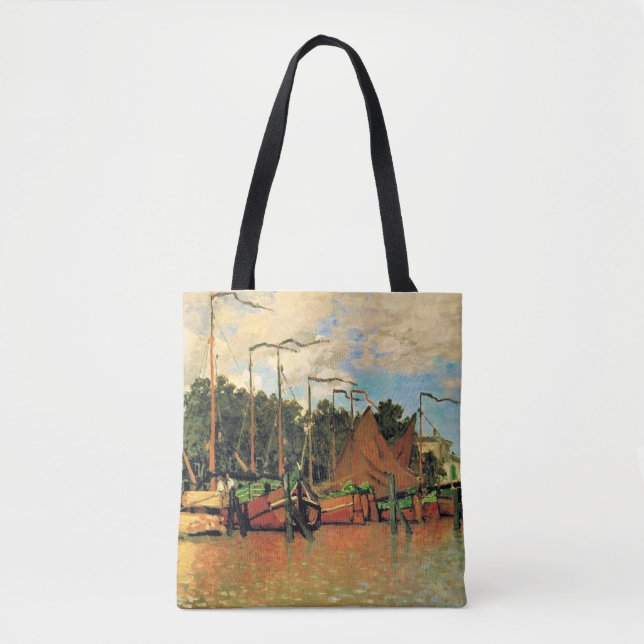 Boote in Zaandam von Claude Monet,  (Vorderseite)