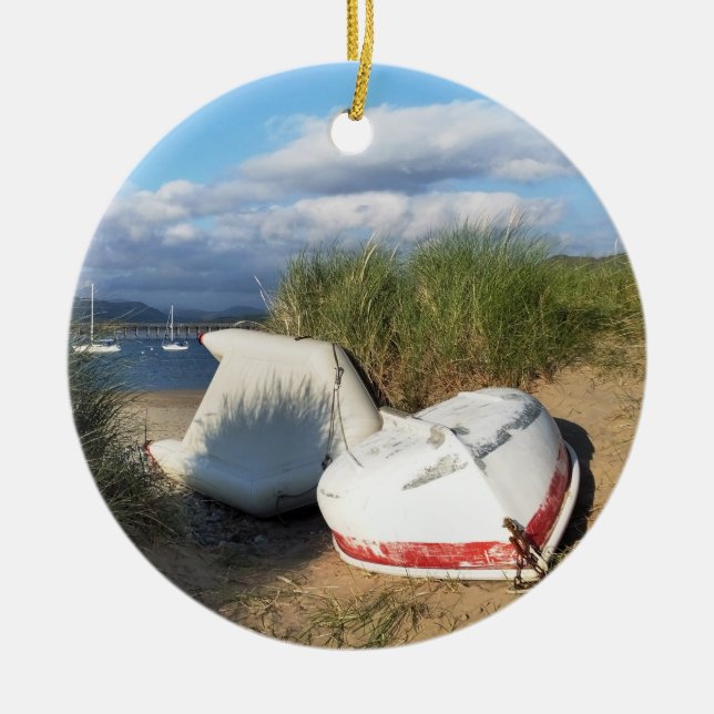 BOOTE KERAMIK ORNAMENT (Vorne)