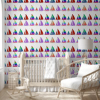 Boote Kinder Wandpapier
