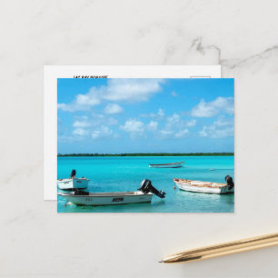 Boote, Lac Bay Bonaire Postkarte