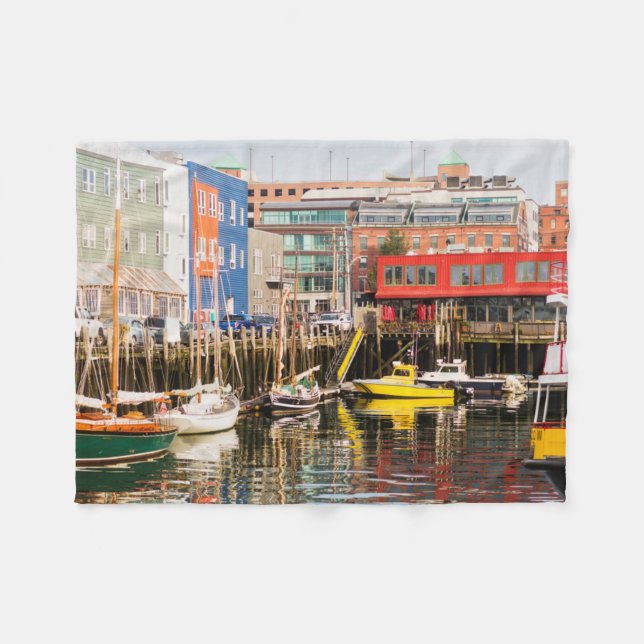 Boote machten | Portland, Maine fest Fleecedecke (Vorderseite (Horizontal))