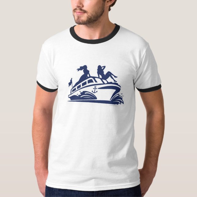 Boote n hackt Logo T-Shirt (Vorderseite)