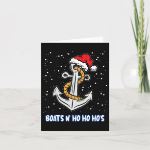 Boote N Ho Ho Hos Christmas Pajama Funny Spaß X-m Karte