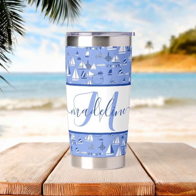 Boote personalisiert  thermobecher (Strand)