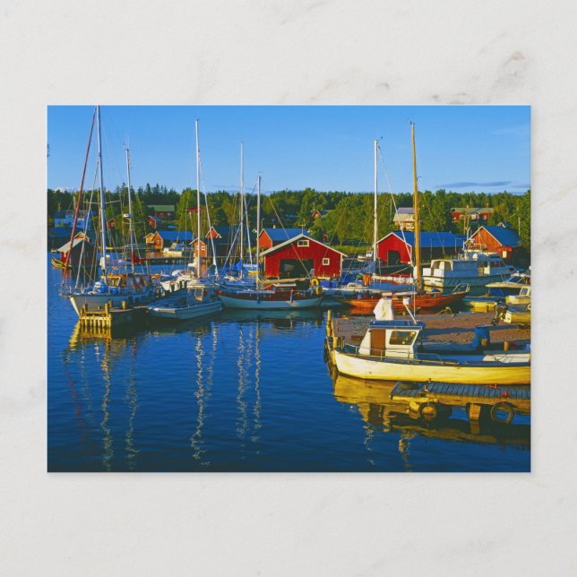 Boote Postkarte (Vorderseite)