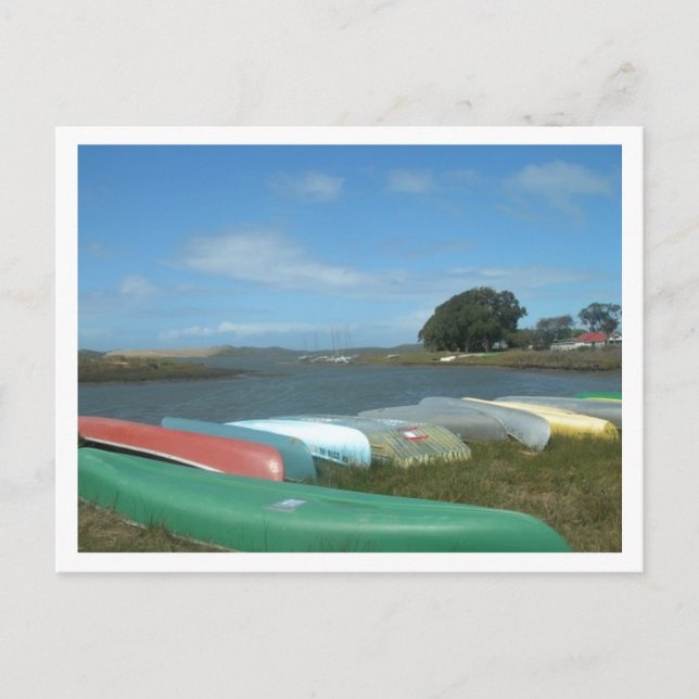 Boote Postkarte (Vorderseite)