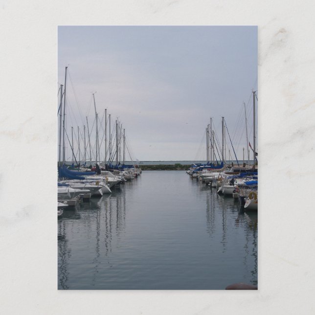 Boote Postkarte (Vorderseite)