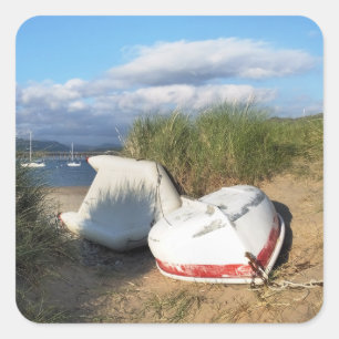 BOOTE QUADRATISCHER AUFKLEBER