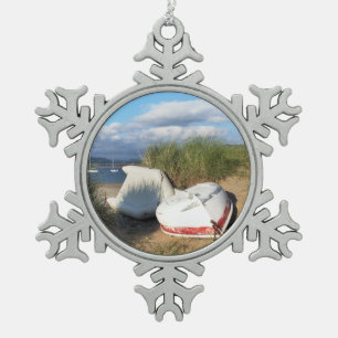 BOOTE SCHNEEFLOCKEN Zinn-Ornament