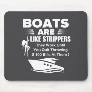 Boote sind wie lustige sarkastische coole Sprüche Mousepad