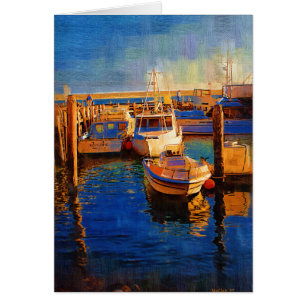 Boote, Sonnenuntergang, Morro Bucht, Kalifornien