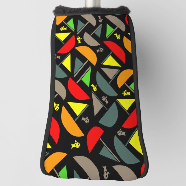 Boote und Fische Golf Headcover (Rotieren 90)
