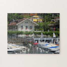 Boote und Houses, Genfer See, Schweiz Puzzle