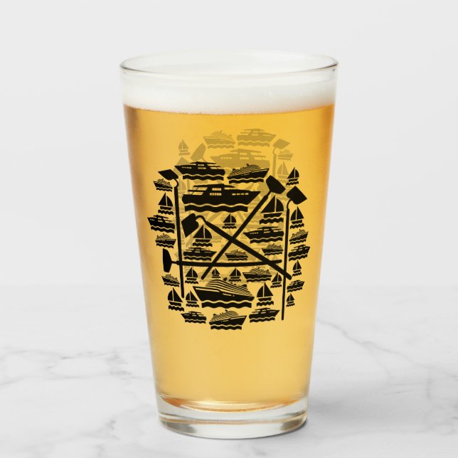 Boote und Hunde Glas (Vorne (Gefüllt))