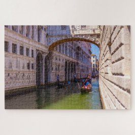 Boote unter der Seufzerbrücke, Venedig, Italien Puzzle