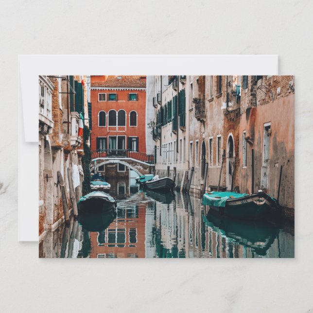 Boote von Venedig Einladung (Vorderseite)