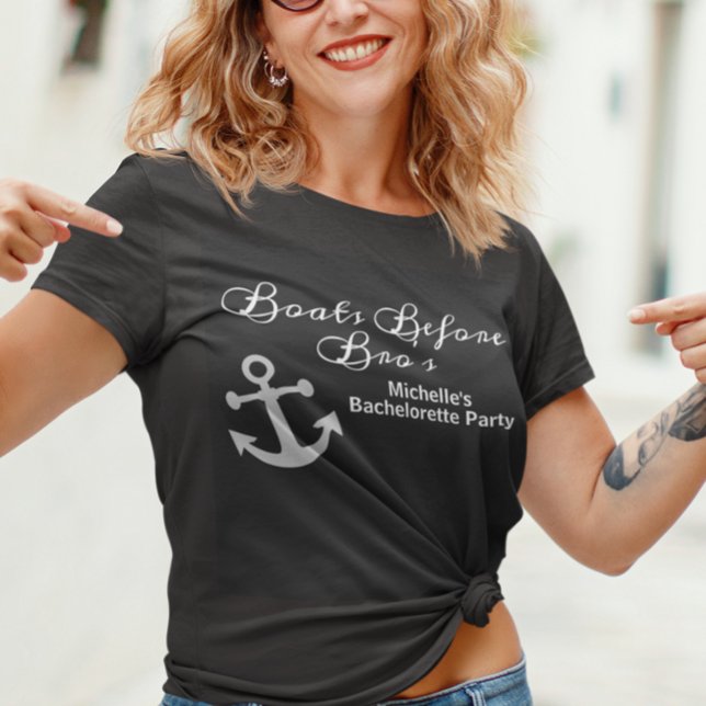 Boote vor Bro's Junggeselinnen-Abschied Cruise T-Shirt (Von Creator hochgeladen)