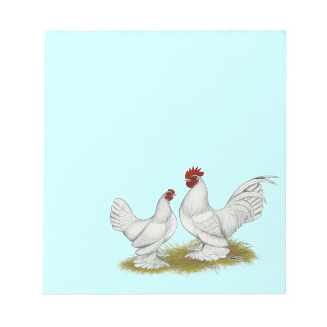 Booted Bantams Notizblock (Vorderseite)