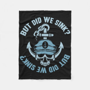 Booten, aber sind wir gesunken Flachboot Ponton Ka Fleecedecke