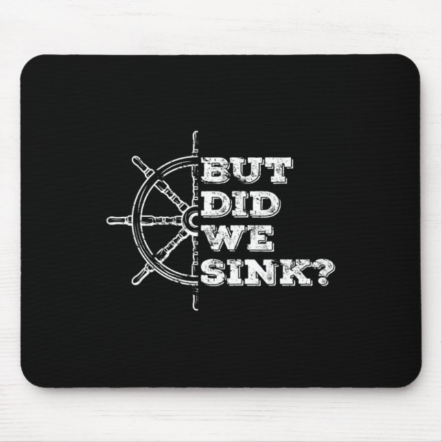 Booten, aber sind wir mit dem Flachboot Pontoon Ca Mousepad (Vorne)