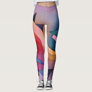 "Booten auf Wasser" Zeitgenössische Abstrakte Kuns Leggings
