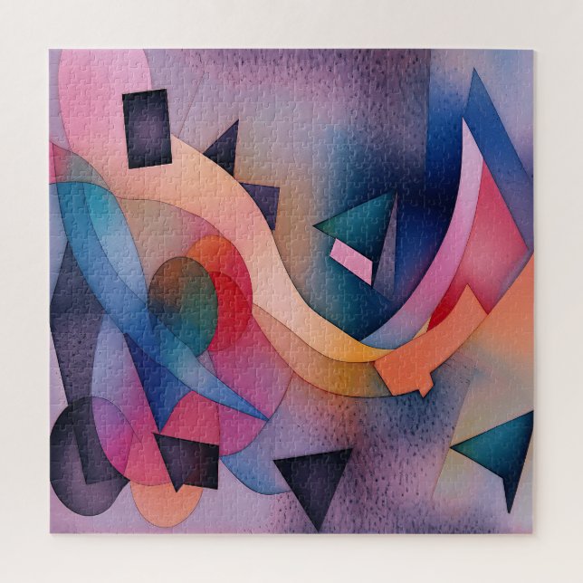 "Booten auf Wasser" Zeitgenössische Abstrakte Kuns Puzzle (Vertikal)