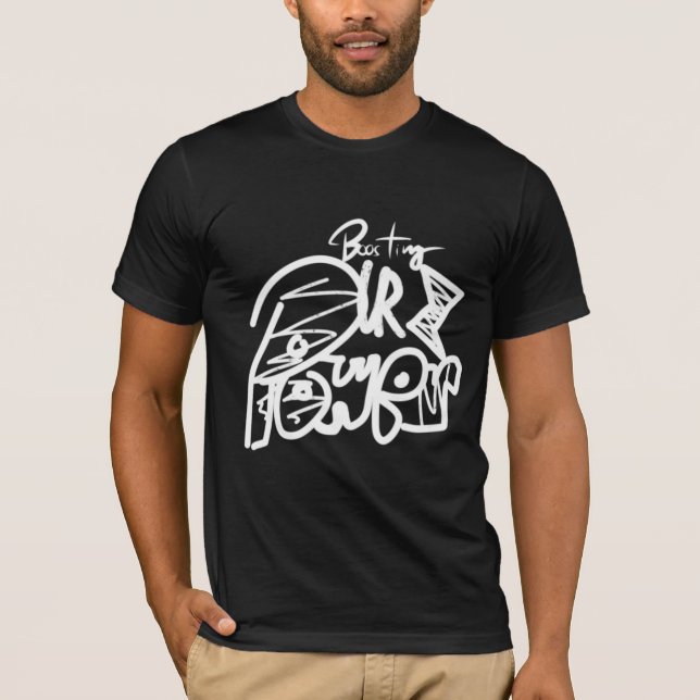 Booten Ihres Powers T-Shirt (Vorderseite)