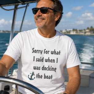 Booten Lustiger Spruch Entschuldigung für das was  T-Shirt
