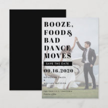 Booten Sie die Save the Date Karte für Lebensmitte