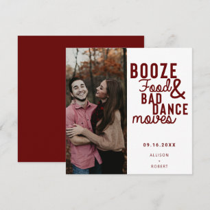 Booten Sie Essen & Bad Dance Moves Funny Date Foto Save The Date