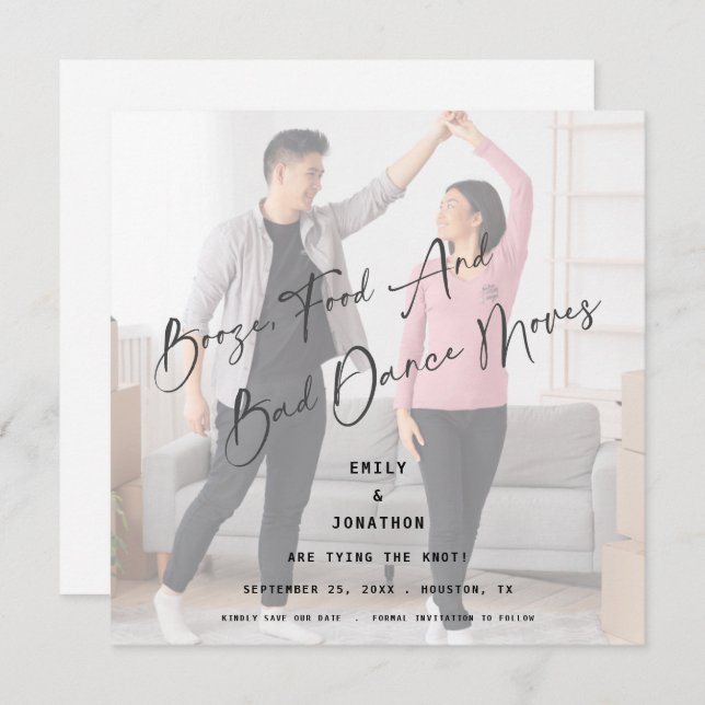 Booten Sie Essen schlechter Tanz bewegt Foto Save  (Vorne/Hinten)