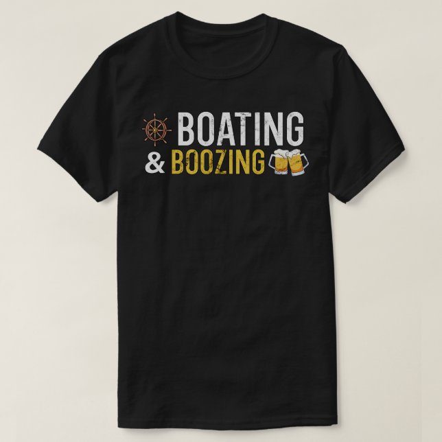 Booten und Booten T-Shirt (Design vorne)