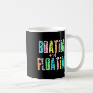 Booten und Schwimmen Sommer See Schwimmender Fluss Kaffeetasse