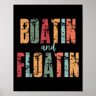 Booten und Schwimmen Sommerferien Seelenleben Floa Poster