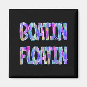 Booten und Schwimmen Sommerferien Seelenleben Magnet