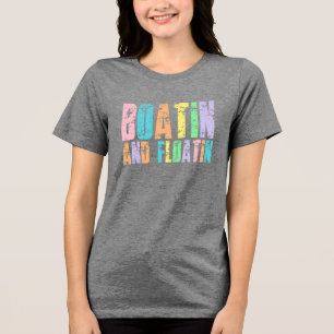 Booten und Schwimmen – Sommerliche Grafik Tri-Blend Shirt