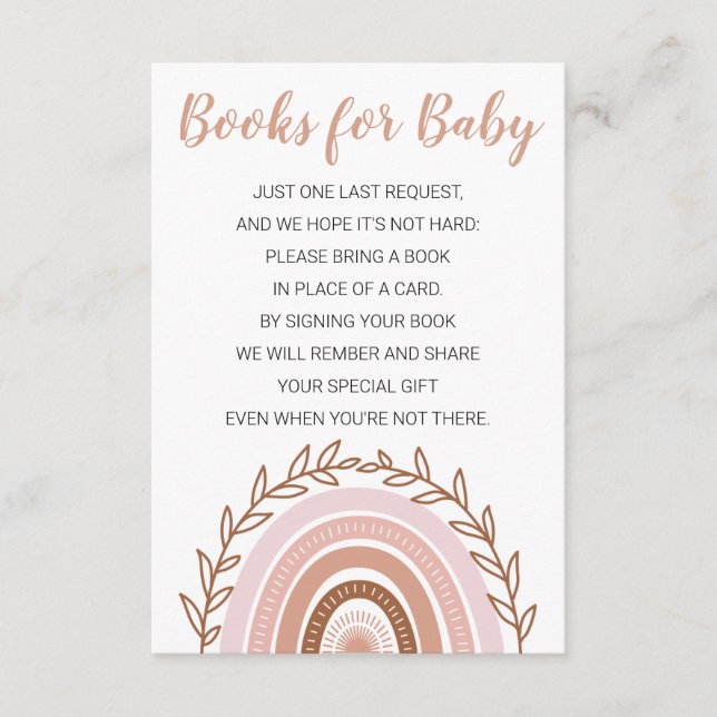 Booten von Regenbogenbüchern für Kinderkarte Begleitkarte (Vorderseite)