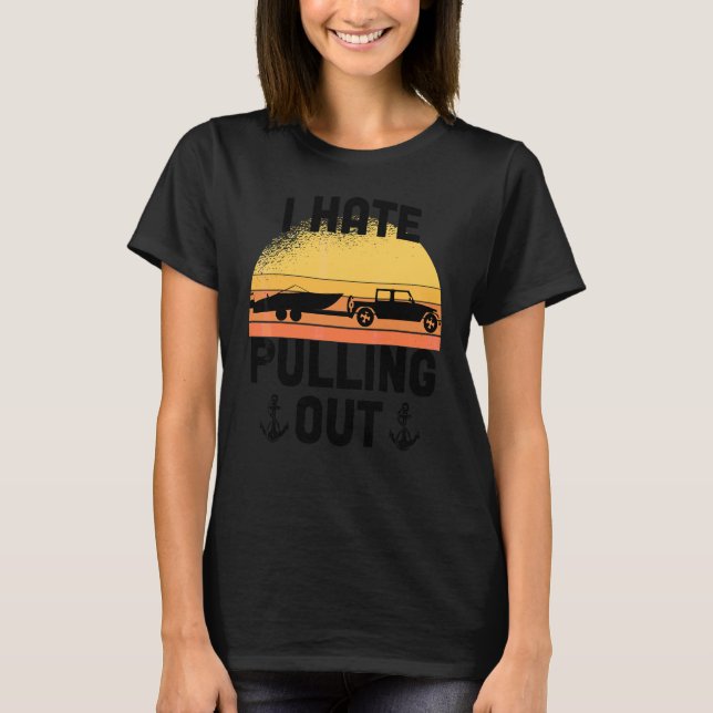 Booter Humor Boot Schiff Boot Kapitän Schilder T-Shirt (Vorderseite)