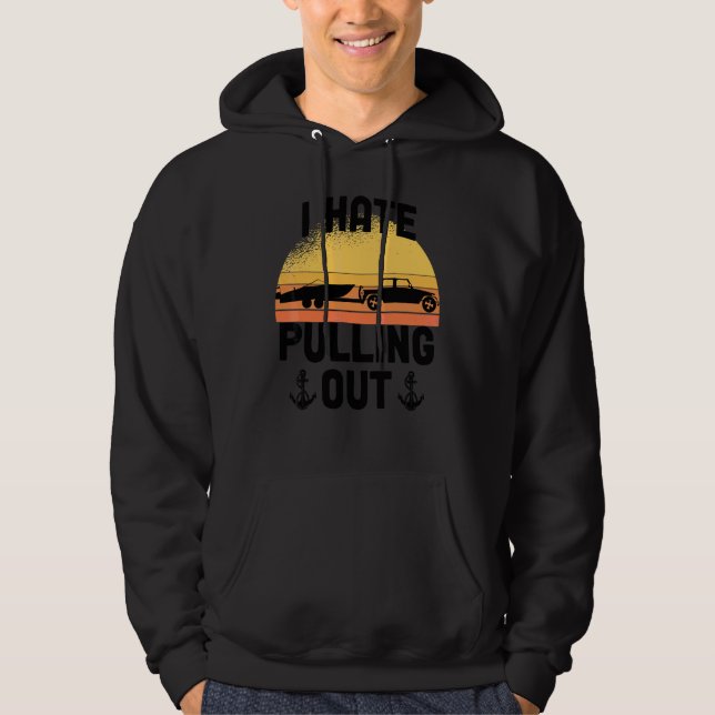 Booter Humor Bootfahrt Schiff Boot Kapitän Schilde Hoodie (Vorderseite)