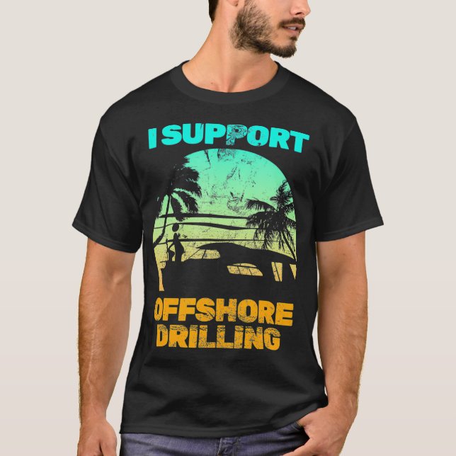 Bootfahren I Unterstützung Offshore-Bohren (3) T-Shirt (Vorderseite)
