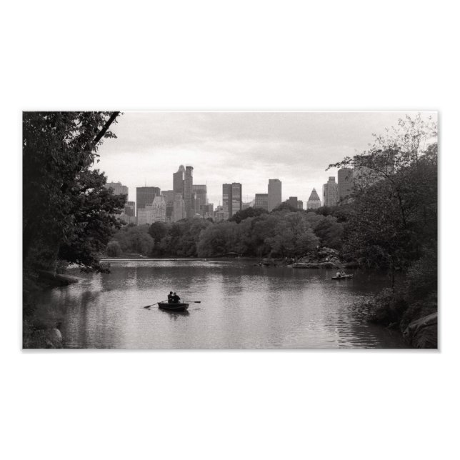Bootfahren im Central Park NYC (Print) Fotodruck (Vorne)