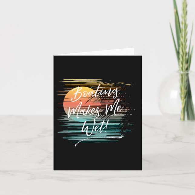 Bootfahren macht mich nett karte (Vorderseite)