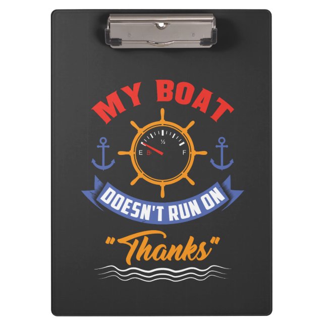 Bootfahren - Mein Boot läuft nicht dank Klemmbrett (Vorderseite)