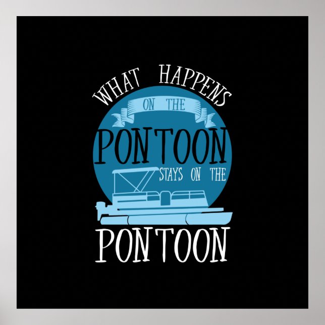 Bootfahren - Was auf dem Pontoon passiert Poster (Vorne)